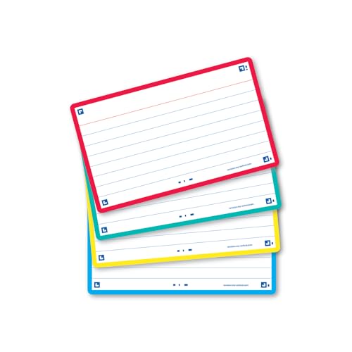Oxford Flash Cards, Revision Cards, Assorted Colours... - Auto & Moto Amazon Royaume-Uni à 5.09€