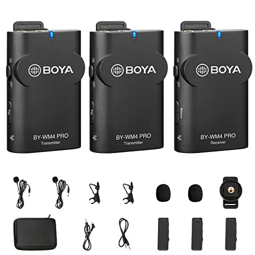 BOYA by-WM4 PRO K2 2,4 GHz 2-Personen-Wireless-Lavalier-Mikr... - High-Tech & Électronique Amazon Allemagne à 36.26€