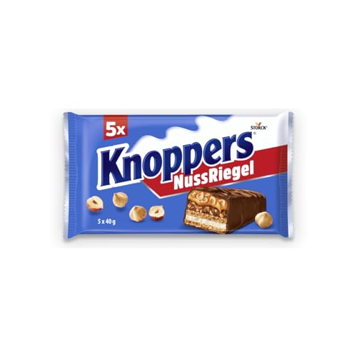 Knoppers NussRiegel – 1 x 200 g (5 Riegel) – Schokoriegel... - High-Tech & Électronique en promo à 1.69€
