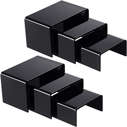Chuangdi Lot de 2 présentoirs à bijoux en acrylique (noir... en promo à 10,63€ (-52%) sur Amazon FR