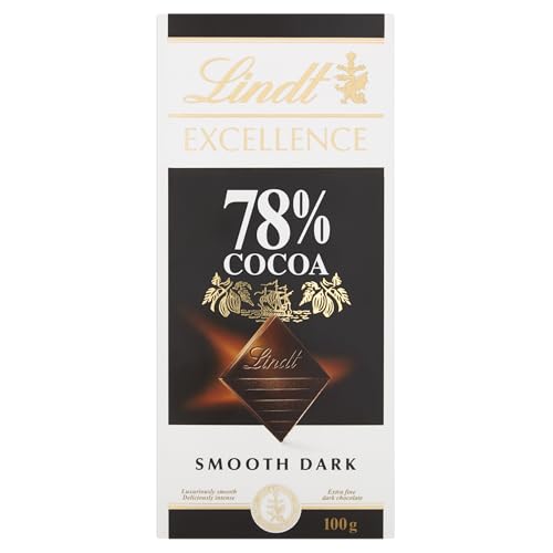 Lindt EXCELLENCE Dark 78% Cocoa Chocolate Bar - 100 g - Amazon Royaume-Uni à 3.75€
