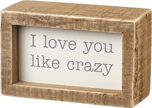 Primitives by Kathy Inset Box Sign-I Love You, 4x2.5... - Auto & Moto Amazon Royaume-Uni à 13.16€
