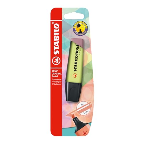 STABILO BOSS ORIGINAL Pastel - Surligneur - blister x 1... - Fournitures Bureau en promo à 1.29€