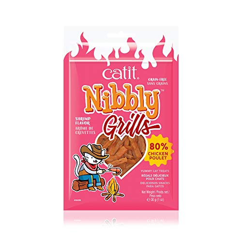 Catit Nibbly Grills Snack seco saludable para gatos, tiras... - High-Tech & Électronique en promo à 2.00€