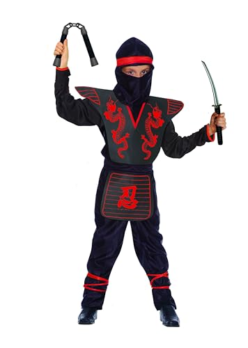 Ciao - Red Ninja Fighter disfraz niño (Talla 5-7 años) con... - Amazon Espagne à 11.76€
