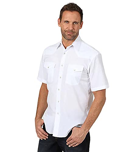 Wrangler Camisa Deportiva de Manga Corta con Dos Bolsillos... - Mode & Vêtements en promo à 35.70€