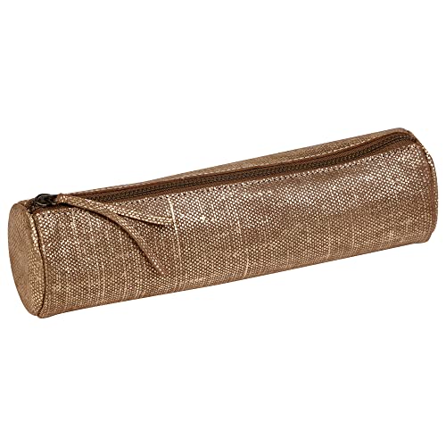 Clairefontaine 410034C -Trousse Scolaire Ronde Dorée Effet... - Maison & Cuisine Amazon France à 11.85€