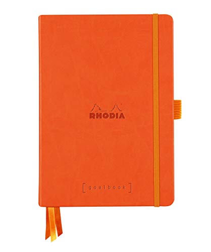 Rhodia Hardcover Goal Book, A5, Dot - Tangerine - Sports & Fitness en promo à 15.16€