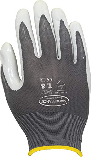 GANTS DE MANUTENTION TRAVAUX MECANIQUES LEGERS T08 en promo à 4,50€ (-51%) sur Amazon FR