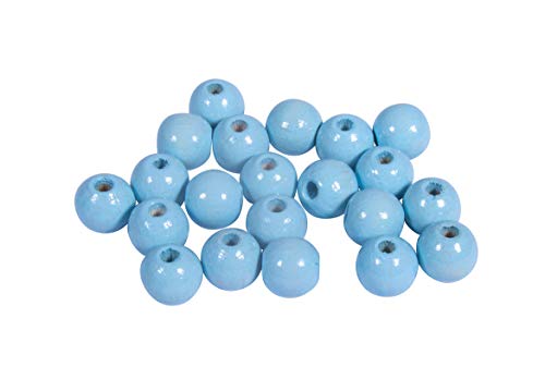 Rayher Lot de Perles en bois, bleu ciel, 82 pces., 8mm ø... - High-Tech & Électronique en promo à 4.49€