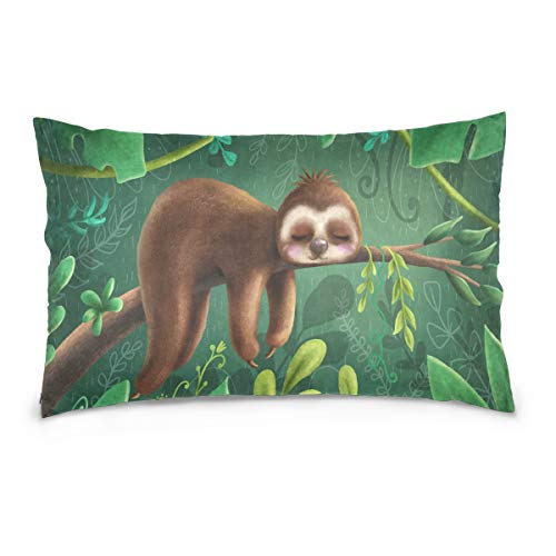 Linomo Kissenbezug 40x60 cm, Tropical Jungle Animal Cute... - Maison & Cuisine Amazon Allemagne à 1.00€