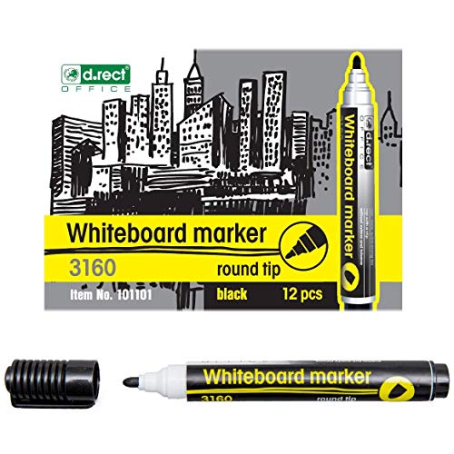 D.RECT 3160 Lot de 12 marqueurs pour tableau blanc et... - Maison & Cuisine Amazon France à 8.93€