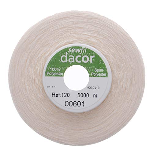 Sewfil dacor 120 - Cono de hilo de coser poliéster de 5.000... - Loisirs Créatifs Amazon Espagne à 2.99€