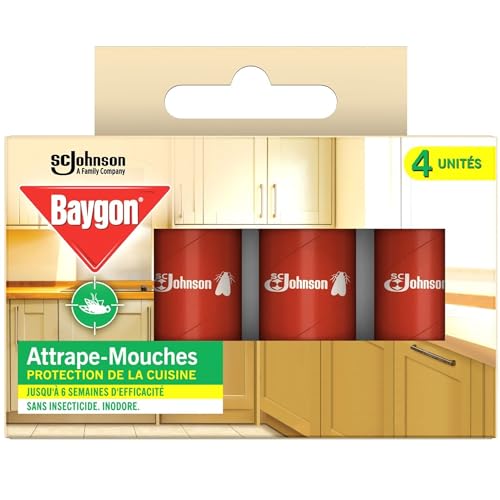 Baygon® rubans attrape-mouches à suspendre, 4 rubans - Maison & Cuisine Amazon France à 1.02€
