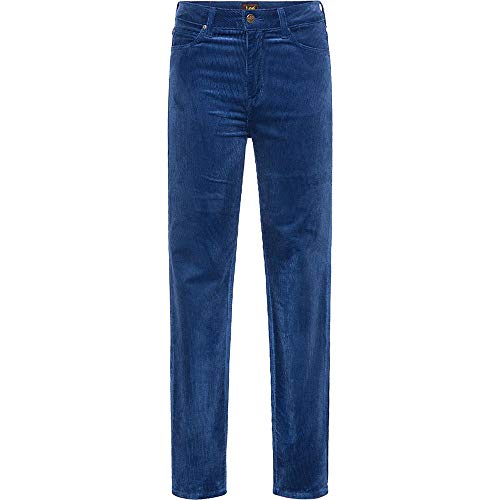 Lee Scarlett High Corduroy, Pana, Mujer, Azul (Estate... - Mode & Vêtements en promo à 9.30€