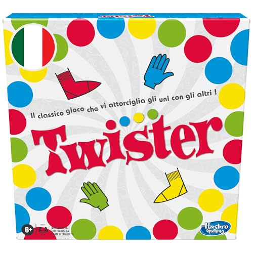Hasbro Gaming Twister - Juego en Caja, Incluye 1 Alfombra... - Jouets & Jeux en promo à 11.99€