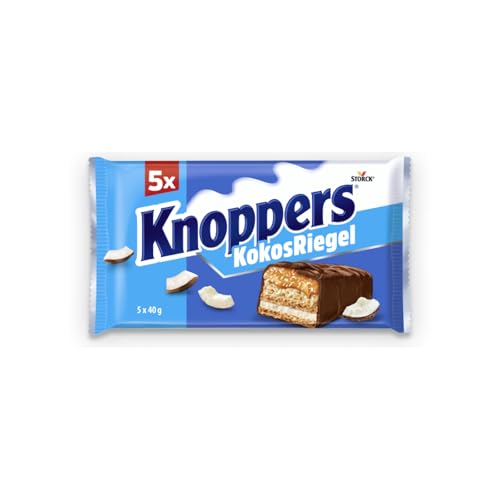 Knoppers KokosRiegel – 1 x 200 g (5 Riegel) – Schokoriegel... - High-Tech & Électronique Amazon Allemagne à 1.69€