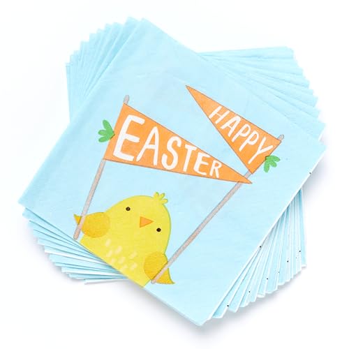 amscan 502273 Amscan - Happy Easter Chick Beverage Napkins... - Maison & Cuisine Amazon Royaume-Uni à 1.59€