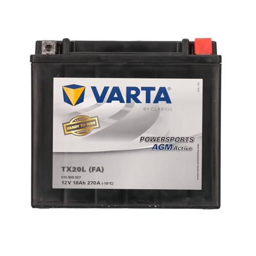 VARTA Batería de moto 18 Ah / 270 A Powersports Active AGM... - Auto & Moto Amazon Espagne à 53.26€