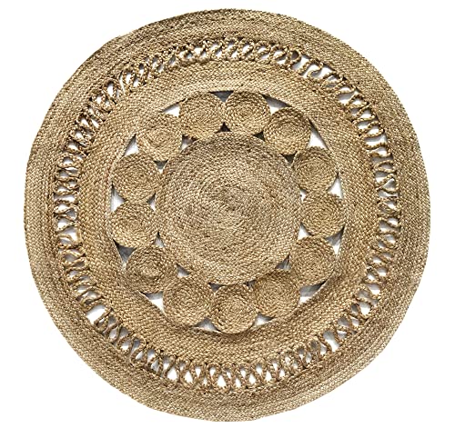 Hamid - Tapis Rond Alhambra Nazarí en Jute Couleur... - Maison & Cuisine Amazon France à 31.20€