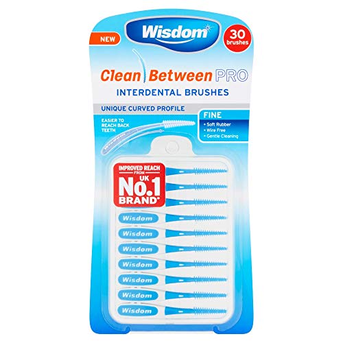 Wisdom Clean Between Pro Interdental Brushes Fine, 30 each - Beauté & Parfums en promo à 2.00€