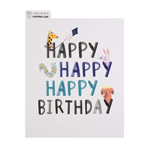 Hallmark Croppers Cupcycled Birthday Card - Cute Animal... - High-Tech & Électronique Amazon Royaume-Uni à 2.66€