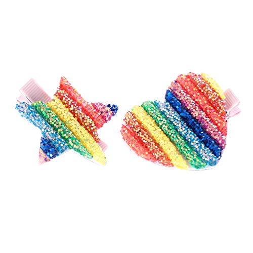 Beaupretty 2pezzi Rainbow Hairpins Glitter Bill Hair Clip... - Maison & Cuisine Amazon Italie à 10.29€