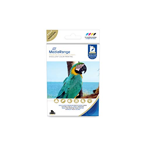 MediaRange Lot de 50 Cartes de Papier Photo Brillant 100 x... - Auto & Moto Amazon France à 3.90€