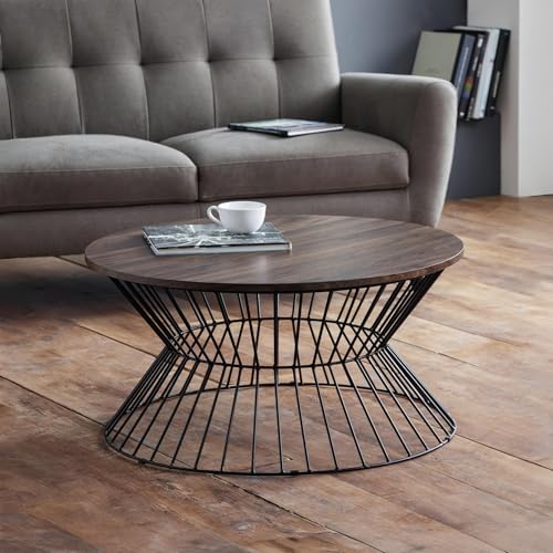 Julian Bowen Table basse Jersey, noyer/noir - Maison & Cuisine en promo à 171.99€