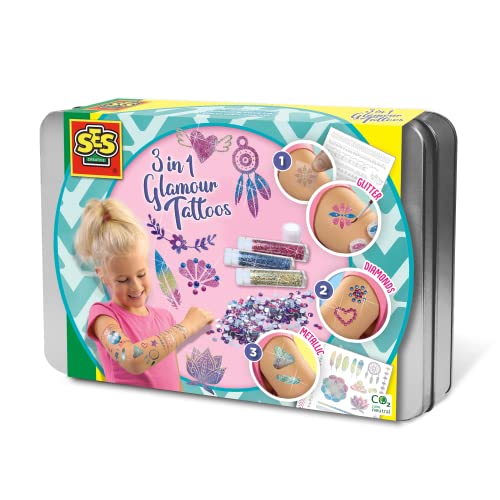 Tatouages glamour 3 en 1 - SES CREATIVE - Multicolore... - Jouets & Jeux en promo à 18.07€