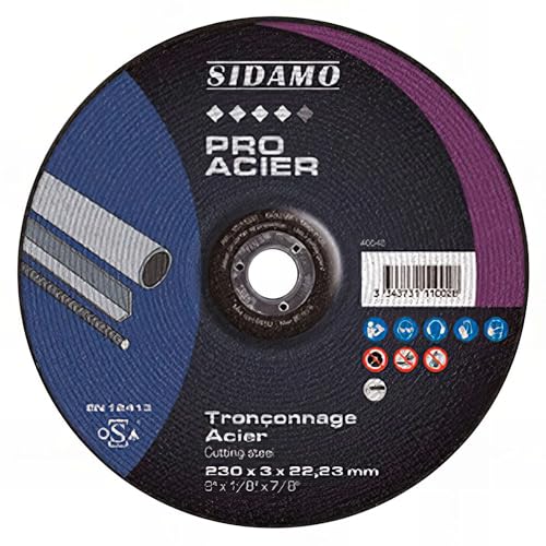 Disque à tronçonner PRO ACIER D. 125 x 3 x Al. 22,23 mm... - Bricolage & Outils Amazon France à 2.59€