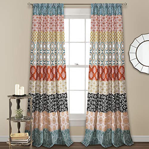 Lush Decor Bohemian Stripe, Polyester, Türkis und Orange... - Maison & Cuisine Amazon Allemagne à 21.46€