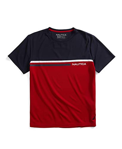 Nautica - Camiseta Navtech Colorblock para Hombre, Rojo... - Jouets & Jeux en promo à 26.09€