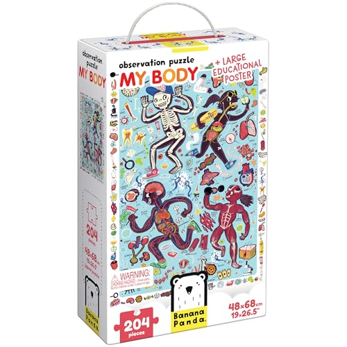 Banana Panda - My Body Observation Puzzle - 204-teiliges... - Jouets & Jeux Amazon Espagne à 21.07€