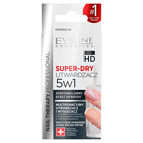 Eveline Cosmetics Durcisseur Et Séchoir Super-Dry 5In1 12Ml... - Beauty & Fragrances Amazon Spain à 4.10€