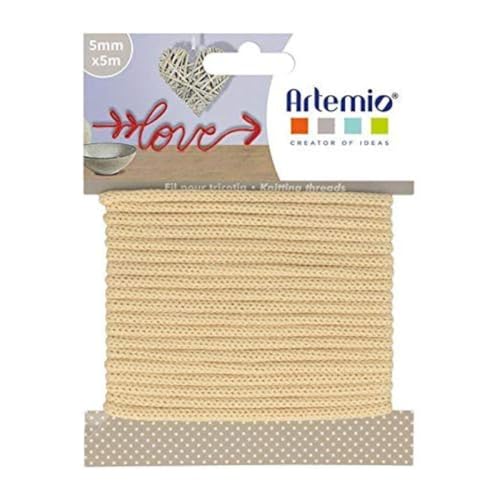 Artemio Knitting Thread 5 mm x 5 m Vanille - Nouvelle promo Amazon à 6.70€