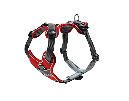 HUNTER Divo Dog Harness, XS, 34-47 cm, Red/Grey - Pet Supplies Amazon UK à 12.19€