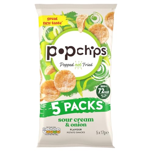 popchips - Sour Cream Popped Potato Chips 17 grams (Pack of... - High-Tech & Électronique Amazon Royaume-Uni à 1.50€