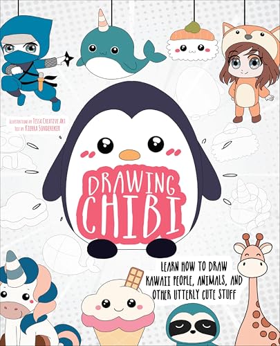 Drawing Chibi: Learn How to Draw Kawaii People, Animals... - Animalerie en promo à 1.99€