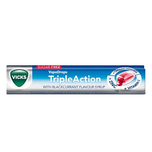 Vicks TripleAction with Blackcurrant Flavour Syrup 42g - Santé & Bien-être Amazon Royaume-Uni à 1.15€