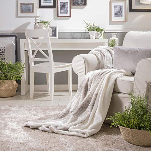 Sancarlos Halifax Decke, 130 x 160 cm, Grau - Maison & Cuisine en promo à 10.99€