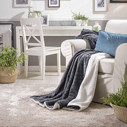 Sancarlos Tisdale Plaid, grau, 130x160 - Maison & Cuisine en promo à 9.14€