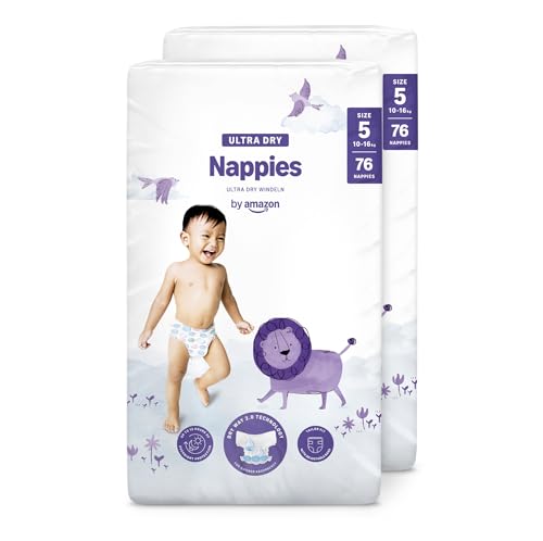 by Amazon Ultra Dry Nappies - Taglia 5 (10-16kg) - con... - Maison & Cuisine Amazon Italie à 25.61€