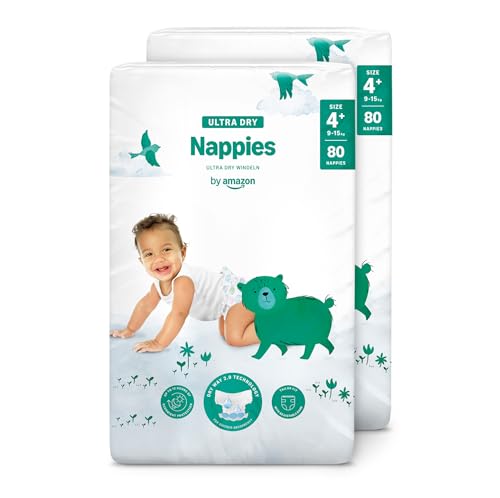 by Amazon Ultra Dry Nappies - Taglia 4+ (9-15kg) - con... - Maison & Cuisine Amazon Italie à 25.61€