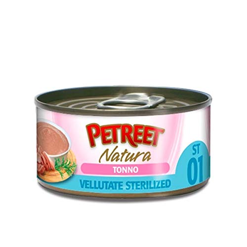 PETREET Natura ST 01 Le VELLUTATE STERILIZED TONNO 70 GR. - Animalerie Amazon Italie à 2.57€