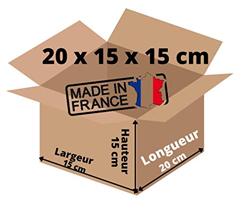 Carton d'expedition Simple Cannelure 20 x 15 x 15 cm Pour... - Animalerie Amazon France à 9.90€