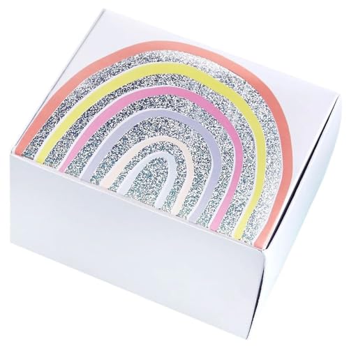 Rainbow Cake Favour Boxes by Hootyballoo - Sports & Fitness Amazon France à 5.68€