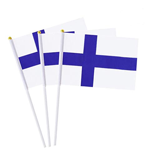 Finland Flag Finnish Flag, Small Mini Handheld Finland... - Sports & Fitness Amazon Royaume-Uni à 3.30€
