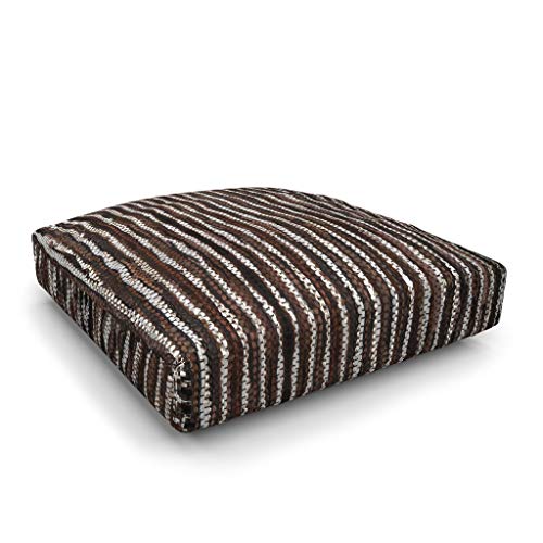Heckett Lane Valeria Pouf, Marrone, 60x60x10 - Deal du jour à 45.97€