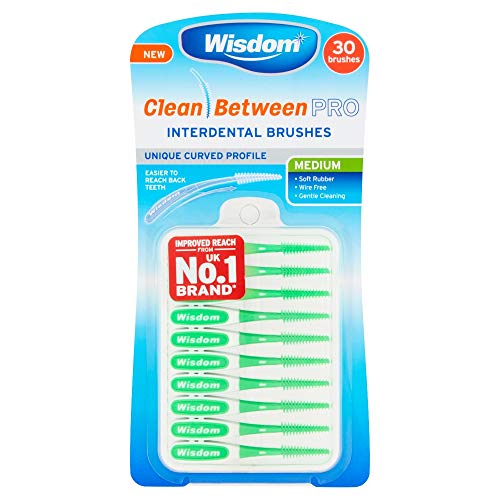 Wisdom Clean Between Pro Interdental Brushes Medium 30... - Santé & Bien-être Amazon Royaume-Uni à 2.00€